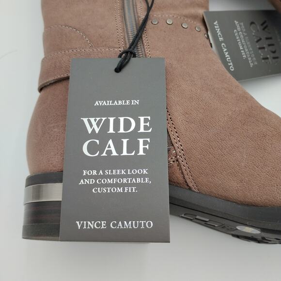 Vince Camuto Women's Poppidal Wide-Calf Stretch Riding Boots NEW Size 5 - Picture 7 of 10